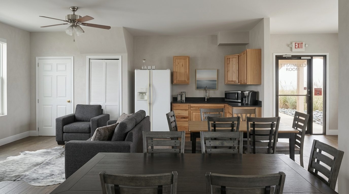 The Clubhouse Great Room and Dining Lounge